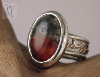Moss Agate Ring