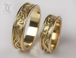 Handmade Gold Wedding Rings