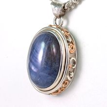 Denim Blue Sapphire Pendant