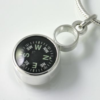 Silver Compass Pendant that you can Win