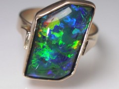 Opal Ring in Rose Gold