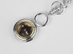 Spinning Circle Silver Compass