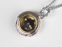 Ocean Silver Compass Pendant