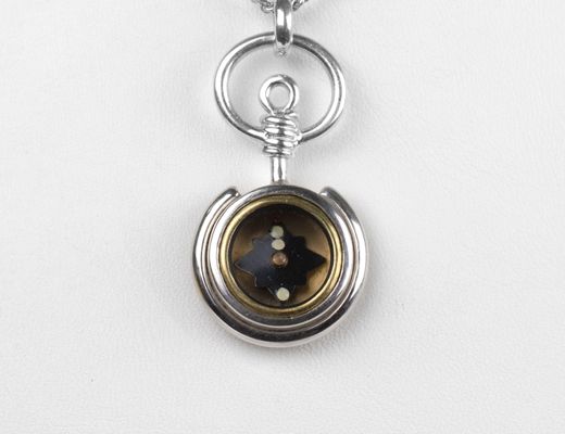 Horseshoe Silver Compass Pendant Horseshoe Silver Compass Pendant