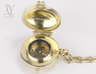 Gold Compass Locket