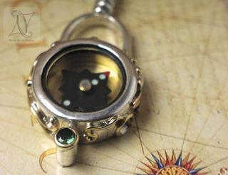 Silver Compass Necklace