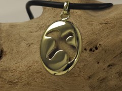 18K Gold Dove Pendant