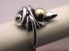 Swirling Waterdrop Ring