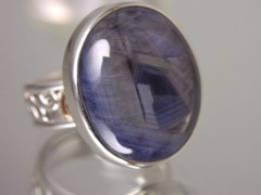 Denim Sapphire Libretto Ring