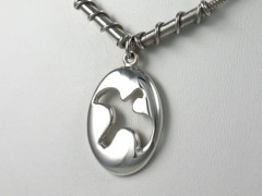 Silver Dove with Beads