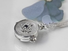 Sapphire Compass Locket