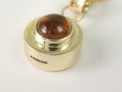 Sunset Gold Compass Pendant