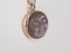 Carved Moonstone in Gold