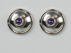 Amethyst Lentille Earrings