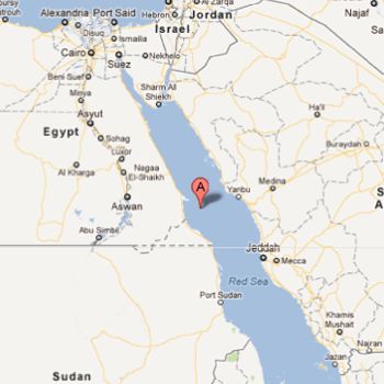 Map showing Zabargad Island Map showing Zabargad Island