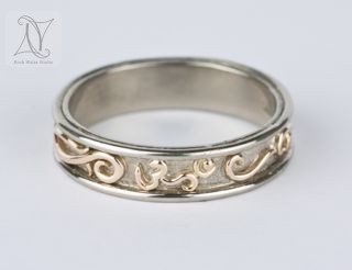 White Gold OM Wedding Ring