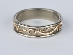 White Gold OM Wedding Ring
