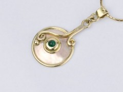Emerald Gold Necklace