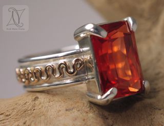 Mandarin Garnet Ring
