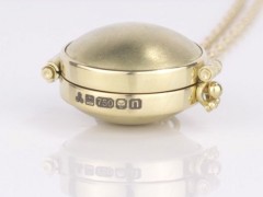 Gold Compass Locket