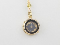 Elegant Rose Gold Compass Pendant