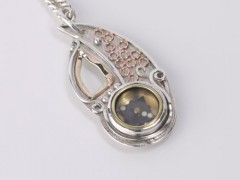 Silver Compass Keyring
