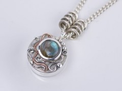 Labradorite Compass Necklace