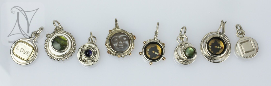 Silver and Gold Compass Necklaces and Pendants. Unique working compass pendants, sometimes with a gemstone. Gold and Silver Compass Necklaces