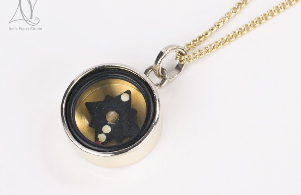Classic Gold Compass Necklace