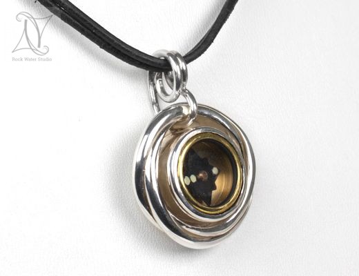 Love Knot Silver Compass Pendant Gift for Wife (g366)