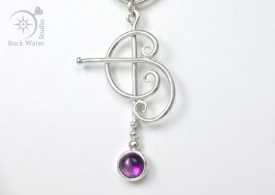 Amethyst Necklace Gift for Wife (g346)