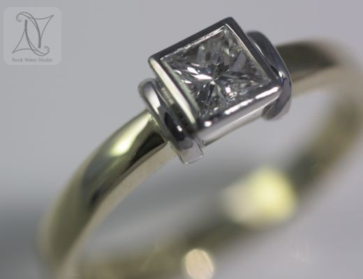 Handmade Diamond Engagement Ring renewed as a Wedding Anniversary Gift
