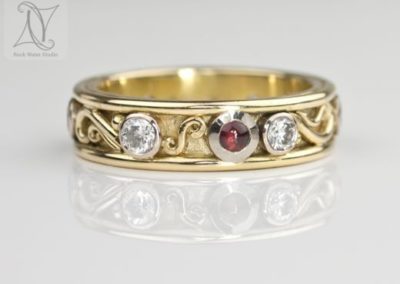18k Diamond Eternity Ring Custom Made (g398)