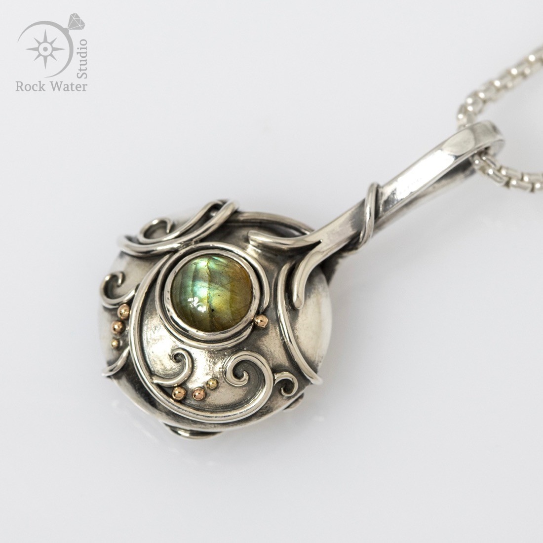 Labradorite Compass Gift with Meaning (g508)