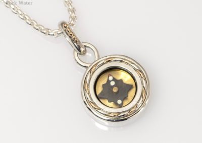 Rope Twist Graduation Compass Necklace Gift (g531)