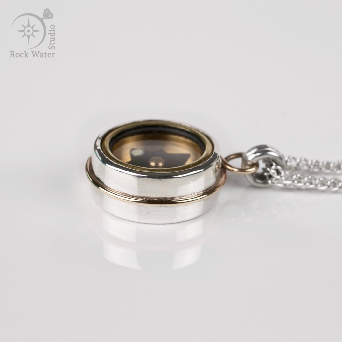 Graduation Gift for Daughter Silver & Gold Compass (g338)