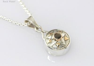 Graduation Compass Gift with Black Star Sapphire (g562)