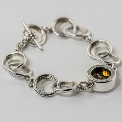 Inspire Rings Silver Compass Bracelet to help keep you safe (G582)