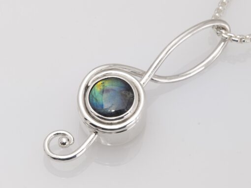 Treble Clef Compass Pendant