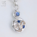 Graduation compass pendant gift with sapphire (g498)