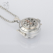 Handmade hinge on silver compass locket (g409)