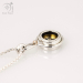 Gold and silver compass necklace graduation gift (g517)