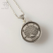 Peacock Coin Necklace (g505)