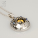 Gemstone Compass Necklace Gift (g505)