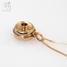 Handmade gold compass jewellery with sapphire (g483)