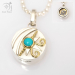 Turquoise Talisman Compass Pendant (g536)