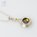Olivine Gemstone Compass Necklace (g543)