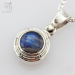 Eternity sterling silver compass pendant with life-saver compass inside (G554)