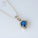 Keepsake silver compass pendant with waterproof compass inside (G554)