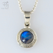 Beautiful silver compass necklace with trusted working compass (G554)